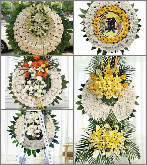 安徽黄山市休宁县陈霞乡回岭村花圈速递